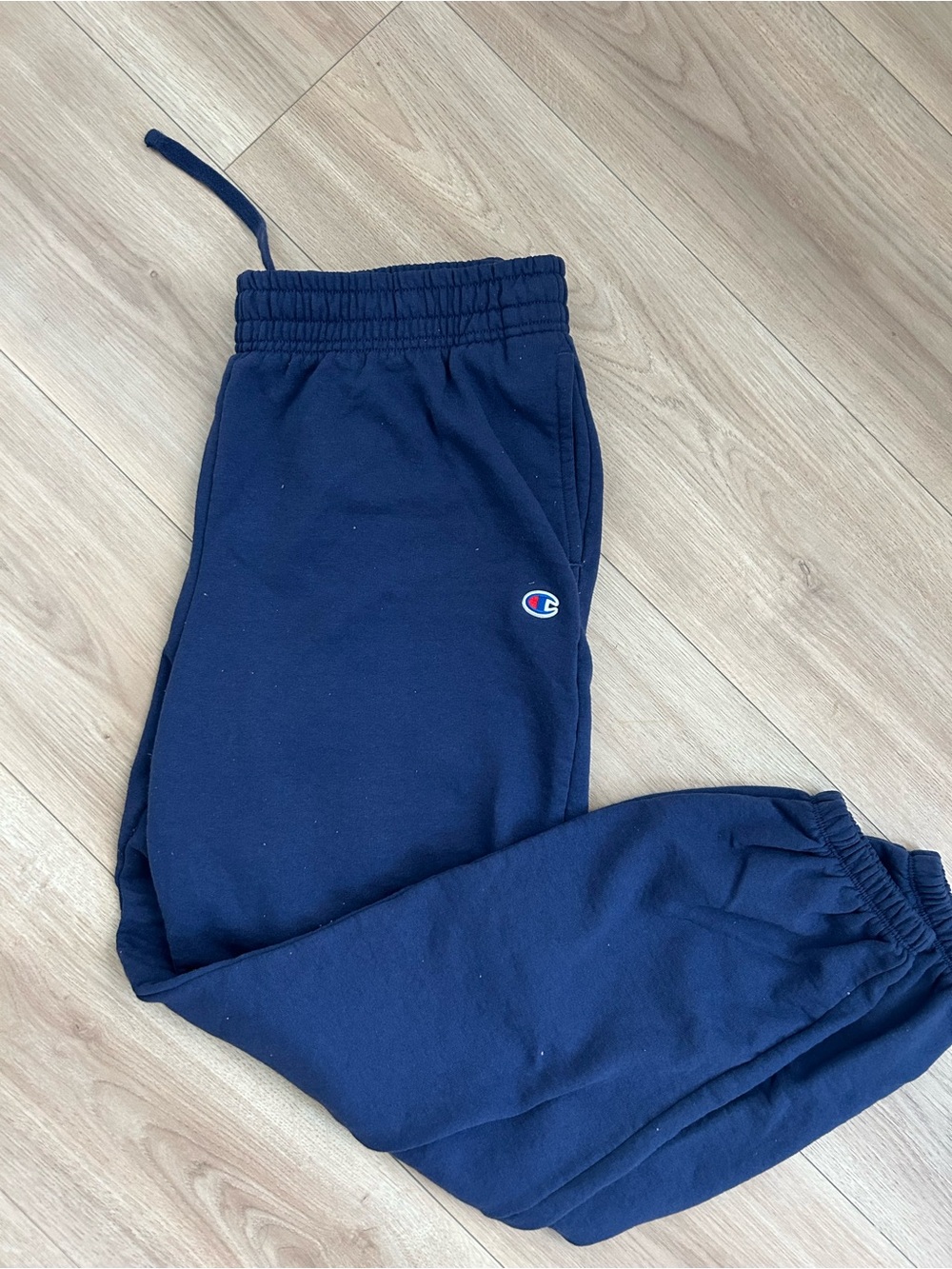 Champion Navy Blue Women's Jogger Sweatpants with Logo